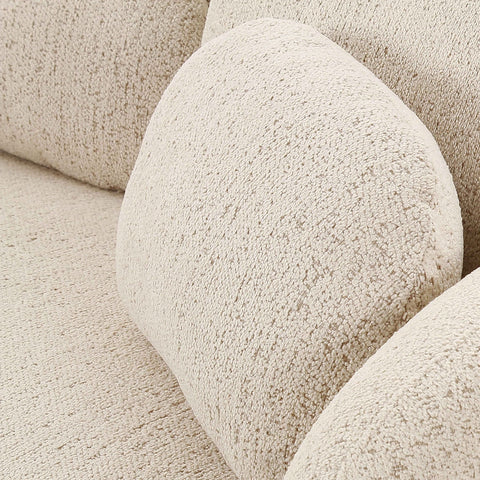 Misty Cream Boucle Sofa Model: TOV-L68616