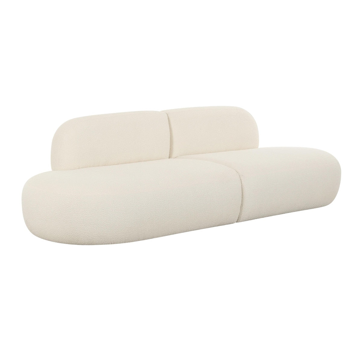 Broohah Cream Boucle Sofa Model: TOV-L68655-SO