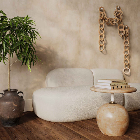 Broohah Cream Boucle Sofa Model: TOV-L68655-SO