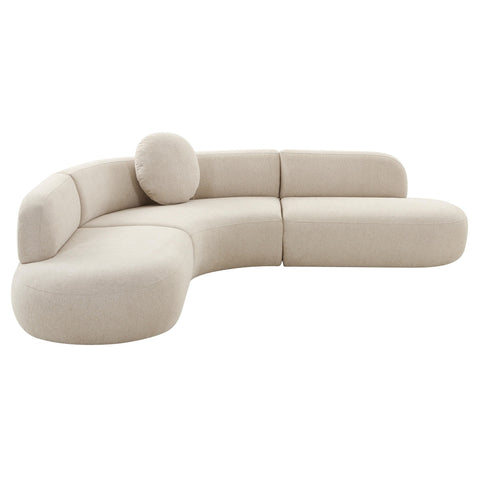 Broohah Beige Linen Sectional Model: TOV-L68656-SEC