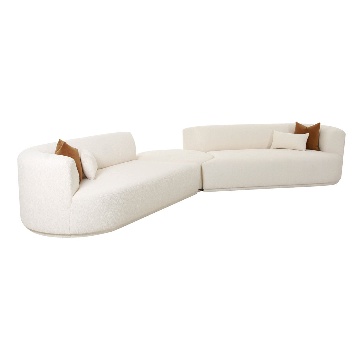 Fickle Cream Boucle 3-Piece Modular Sectional Model: TOV-L6866-C-SEC1