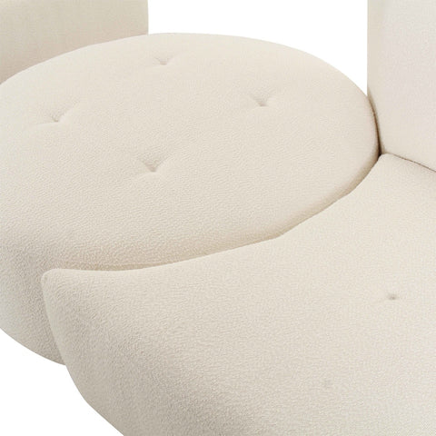 Fickle Cream Boucle 4-Piece Modular LAF Sectional Model: TOV-L6866-C-SEC2L