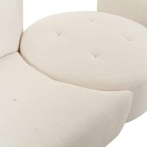 Fickle Cream Boucle 4-Piece Modular RAF Sectional Model: TOV-L6866-C-SEC2R