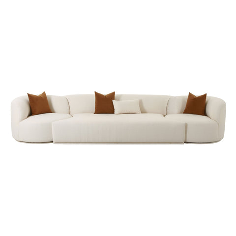 Fickle Cream Boucle 3-Piece Modular Sofa Model: TOV-L6866-C-SO1