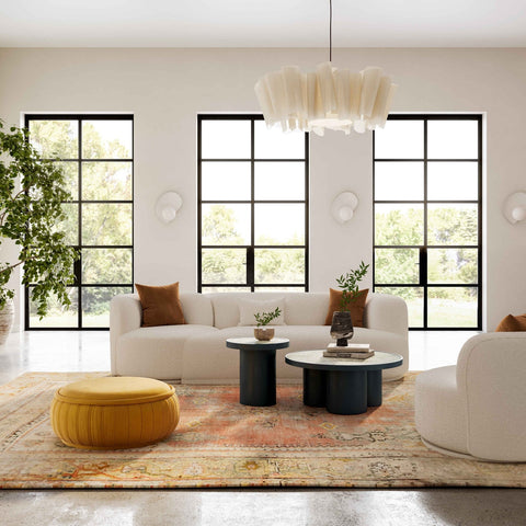 Fickle Cream Boucle 2-Piece Modular RAF Sofa Model: TOV-L6866-C-SO3R