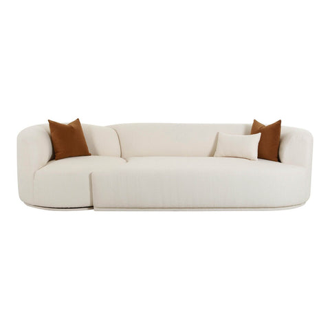 Fickle Cream Boucle 2-Piece Modular RAF Sofa Model: TOV-L6866-C-SO3R