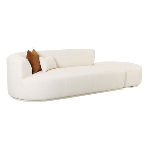 Fickle Cream Boucle 2-Piece Chaise Modular LAF Sofa Model: TOV-L6866-C-SO4L
