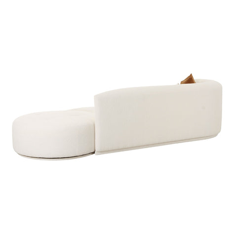 Fickle Cream Boucle 2-Piece Chaise Modular LAF Sofa Model: TOV-L6866-C-SO4L