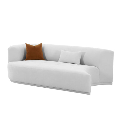 Fickle Grey Velvet Modular LAF Loveseat Model: TOV-L68663
