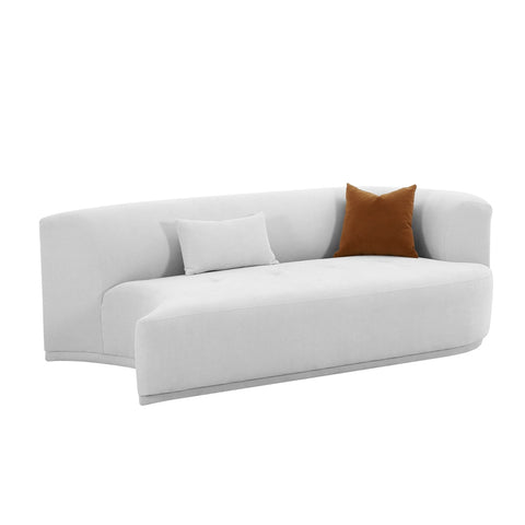Fickle Grey Velvet Modular RAF Loveseat Model: TOV-L68664