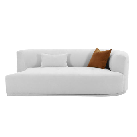 Fickle Grey Velvet Modular RAF Loveseat Model: TOV-L68664