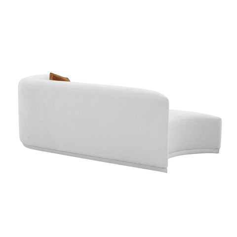 Fickle Grey Velvet Modular RAF Loveseat Model: TOV-L68664