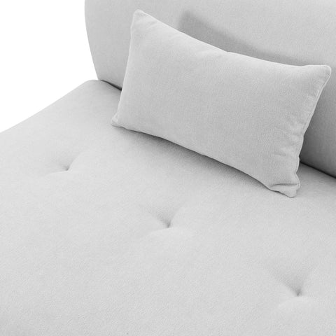 Fickle Grey Velvet Modular RAF Loveseat Model: TOV-L68664