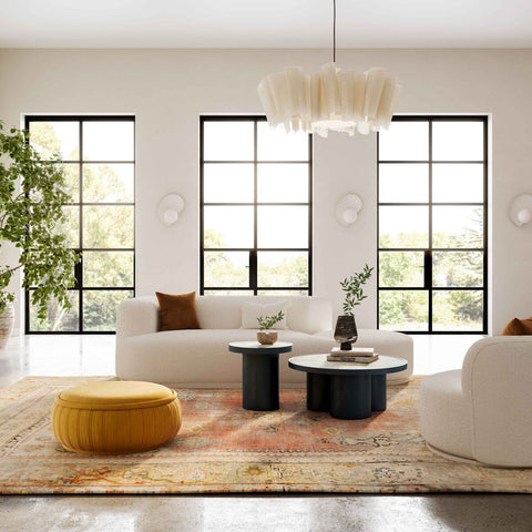 Fickle Cream Boucle Modular LAF Loveseat Model: TOV-L68668