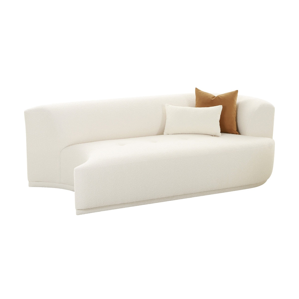 Fickle Cream Boucle Modular RAF Loveseat Model: TOV-L68669