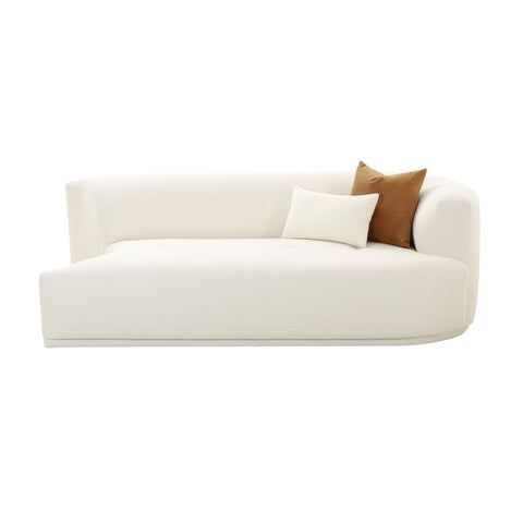 Fickle Cream Boucle Modular RAF Loveseat Model: TOV-L68669