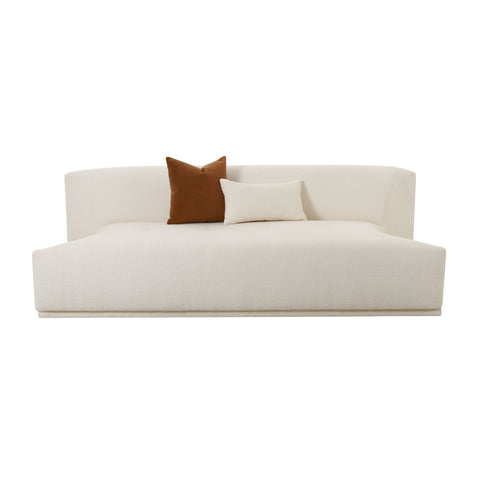 Fickle Cream Boucle Modular Armless Loveseat Model: TOV-L68670