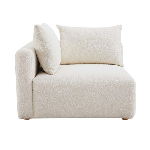 Hangover Cream Performance Boucle Modular Corner Chair Model: TOV-L68787-C
