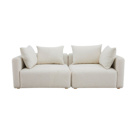 Hangover Cream Boucle Loveseat Model: TOV-L68787-LO