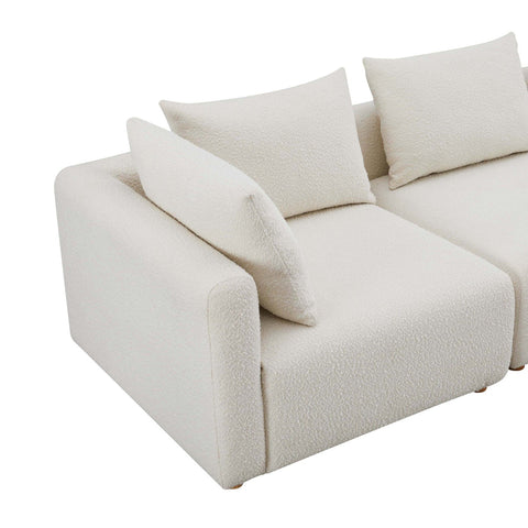 Hangover Cream Boucle Loveseat Model: TOV-L68787-LO