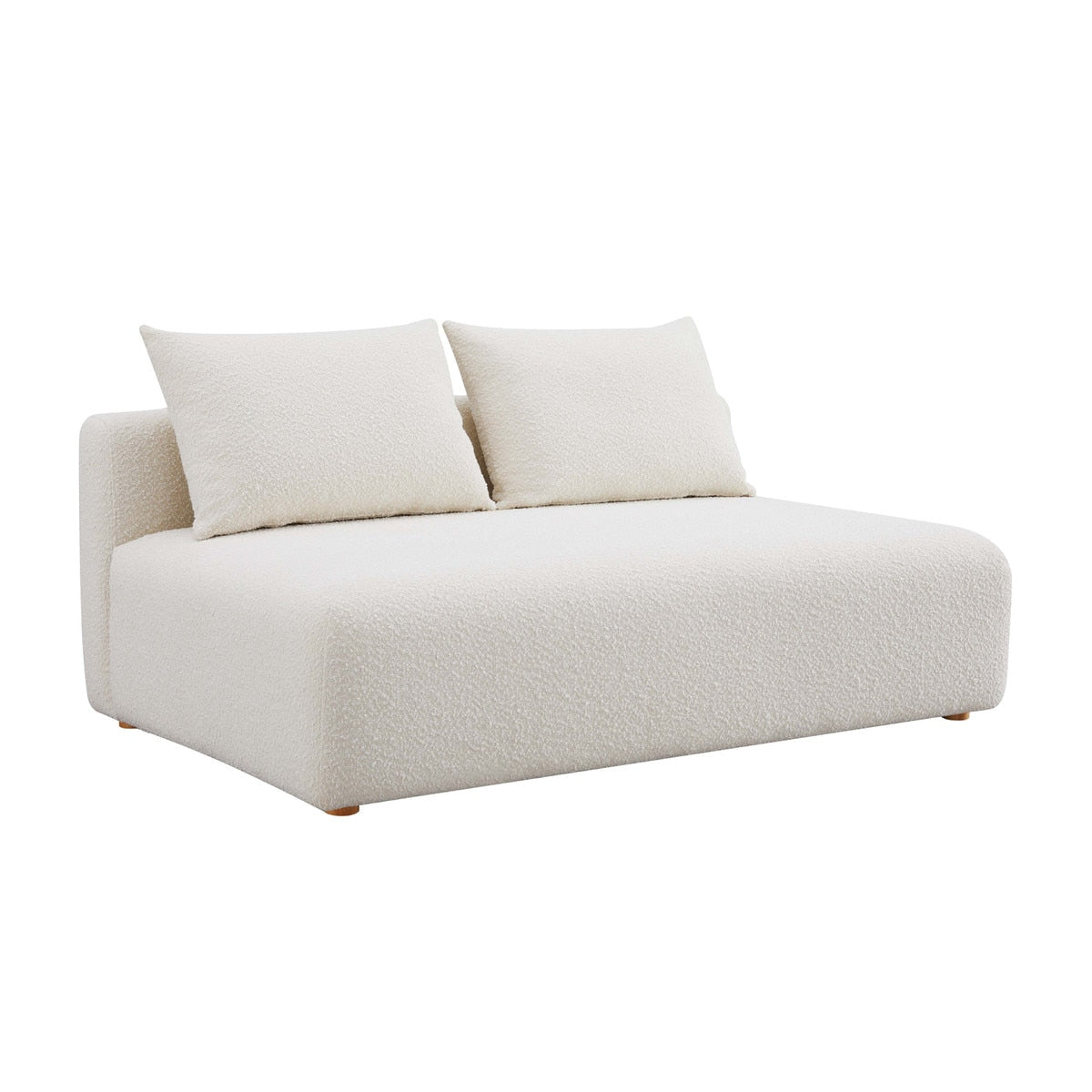 Hangover Cream Boucle Modular Loveseat Model: TOV-L68787-LS
