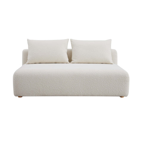Hangover Cream Boucle Modular Loveseat Model: TOV-L68787-LS