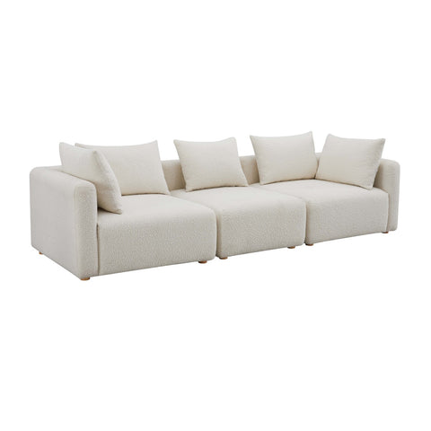 Hangover Cream Boucle Sofa Model: TOV-L68787-SO