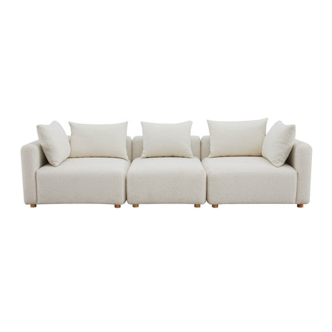 Hangover Cream Boucle Sofa Model: TOV-L68787-SO