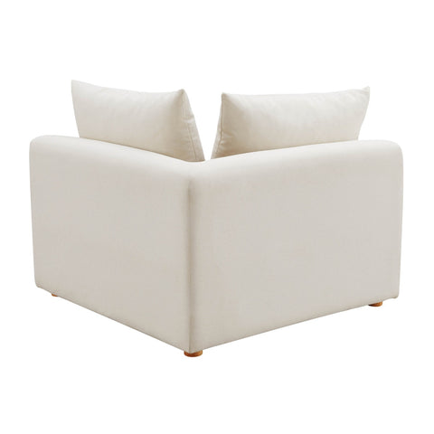 Hangover Cream Performance Linen Modular Corner Chair Model: TOV-L68788-C