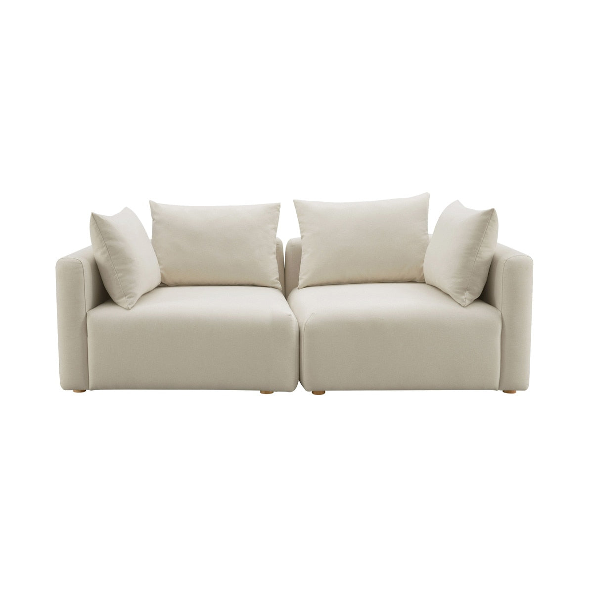 Hangover Cream Performance Linen Loveseat Model: TOV-L68788-LO