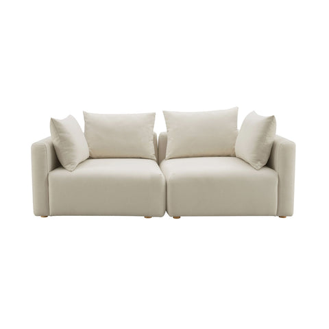 Hangover Cream Performance Linen Loveseat Model: TOV-L68788-LO