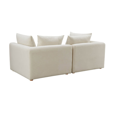 Hangover Cream Performance Linen Loveseat Model: TOV-L68788-LO