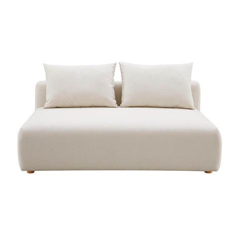 Hangover Cream Performance Linen Modular Loveseat Model: TOV-L68788-LS