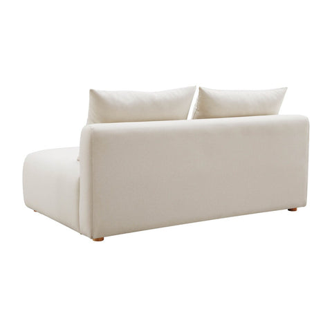 Hangover Cream Performance Linen Modular Loveseat Model: TOV-L68788-LS