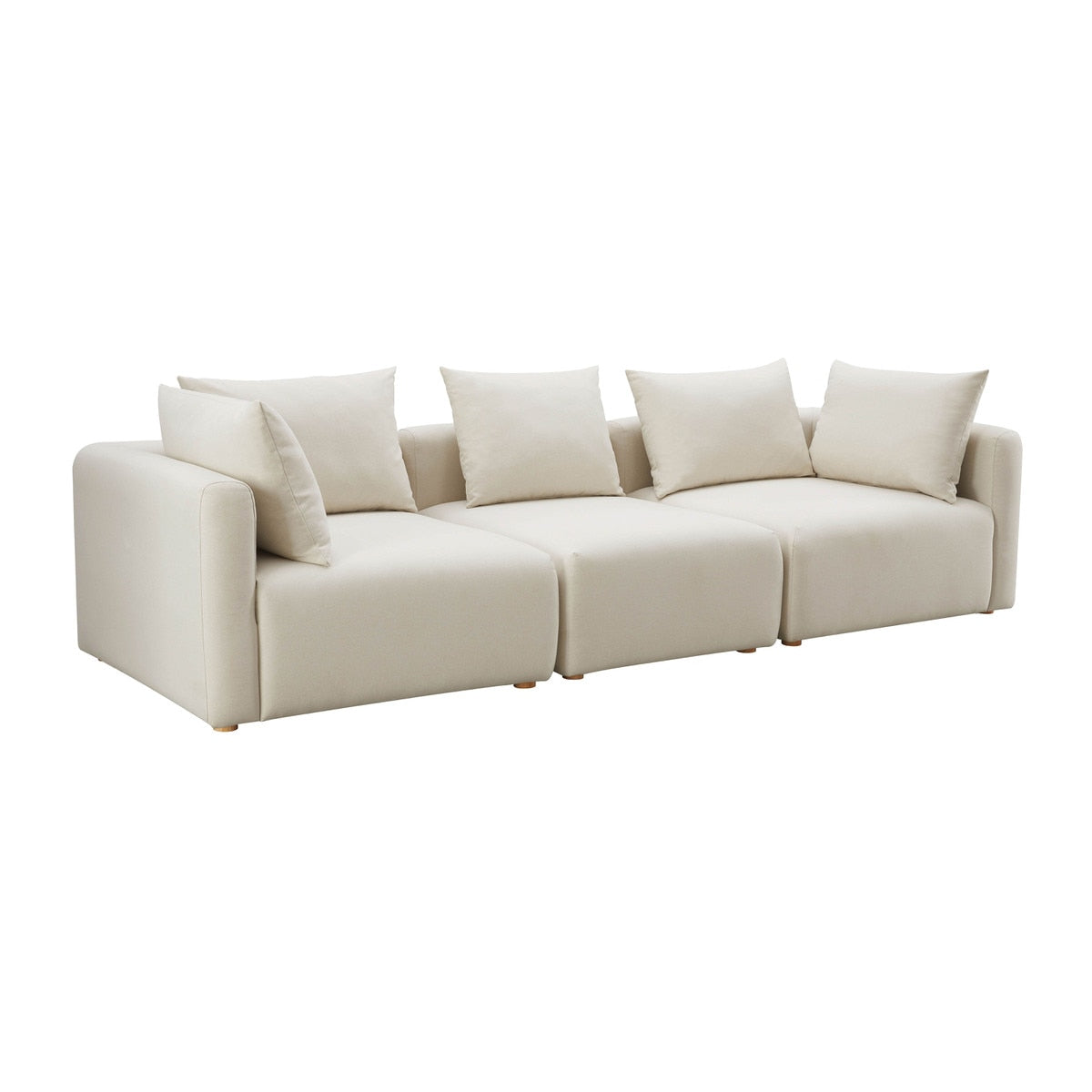 Hangover Cream Performance Linen Sofa Model: TOV-L68788-SO