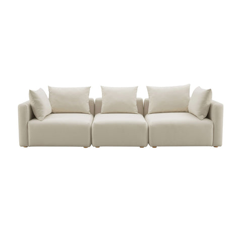 Hangover Cream Performance Linen Sofa Model: TOV-L68788-SO