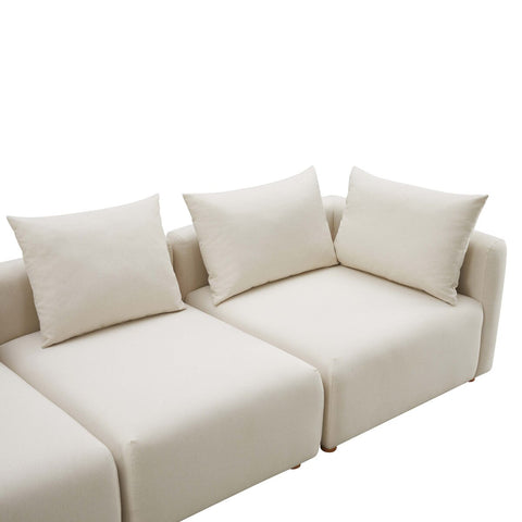 Hangover Cream Performance Linen Sofa Model: TOV-L68788-SO