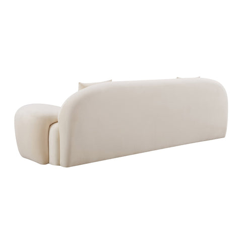 Allegra Cream Velvet Sofa Model: TOV-L68816