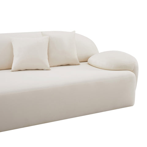Allegra Cream Velvet Sofa Model: TOV-L68816