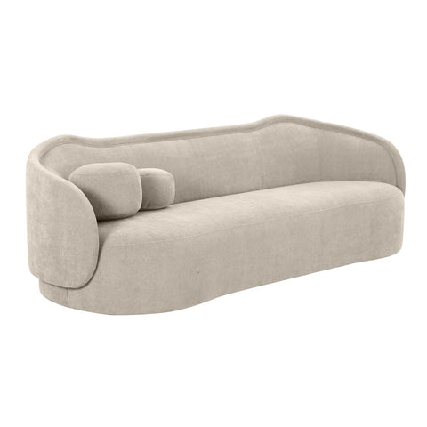 Circe Taupe Textured Velvet Sofa Model: TOV-L68841