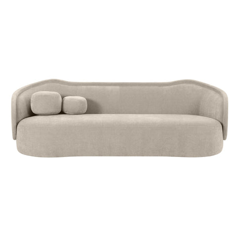 Circe Taupe Textured Velvet Sofa Model: TOV-L68841