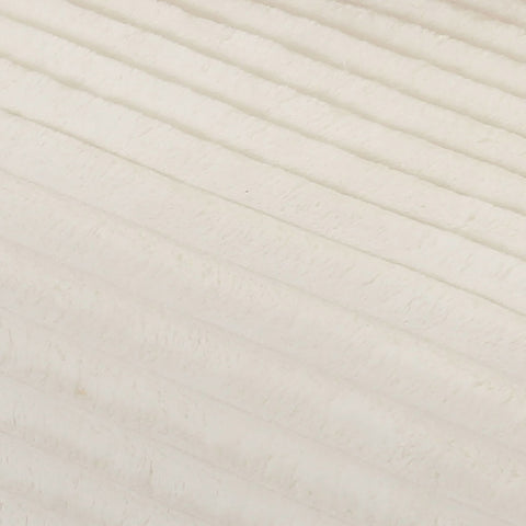 Tarra Fluffy Oversized Cream Corduroy Modular RAF Chaise Model: TOV-L68878