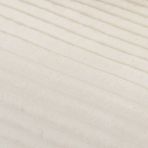 Tarra Fluffy Oversized Cream Corduroy Modular Loveseat Model: TOV-L68888