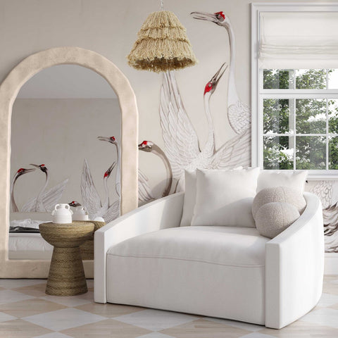 Hanim Cream Linen Daybed Model: TOV-L68938