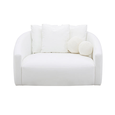 Hanim Cream Linen Daybed Model: TOV-L68938