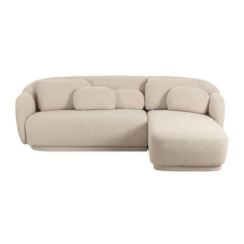 Misty Cream Boucle Sectional - RAF Model: TOV-L68956-SEC