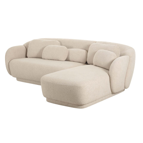 Misty Cream Boucle Sectional - RAF Model: TOV-L68956-SEC