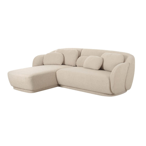 Misty Cream Boucle Sectional - LAF Model: TOV-L68957-SEC