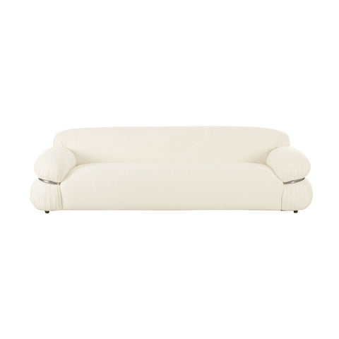 Leyla Cream Boucle Sofa Model: TOV-L68964