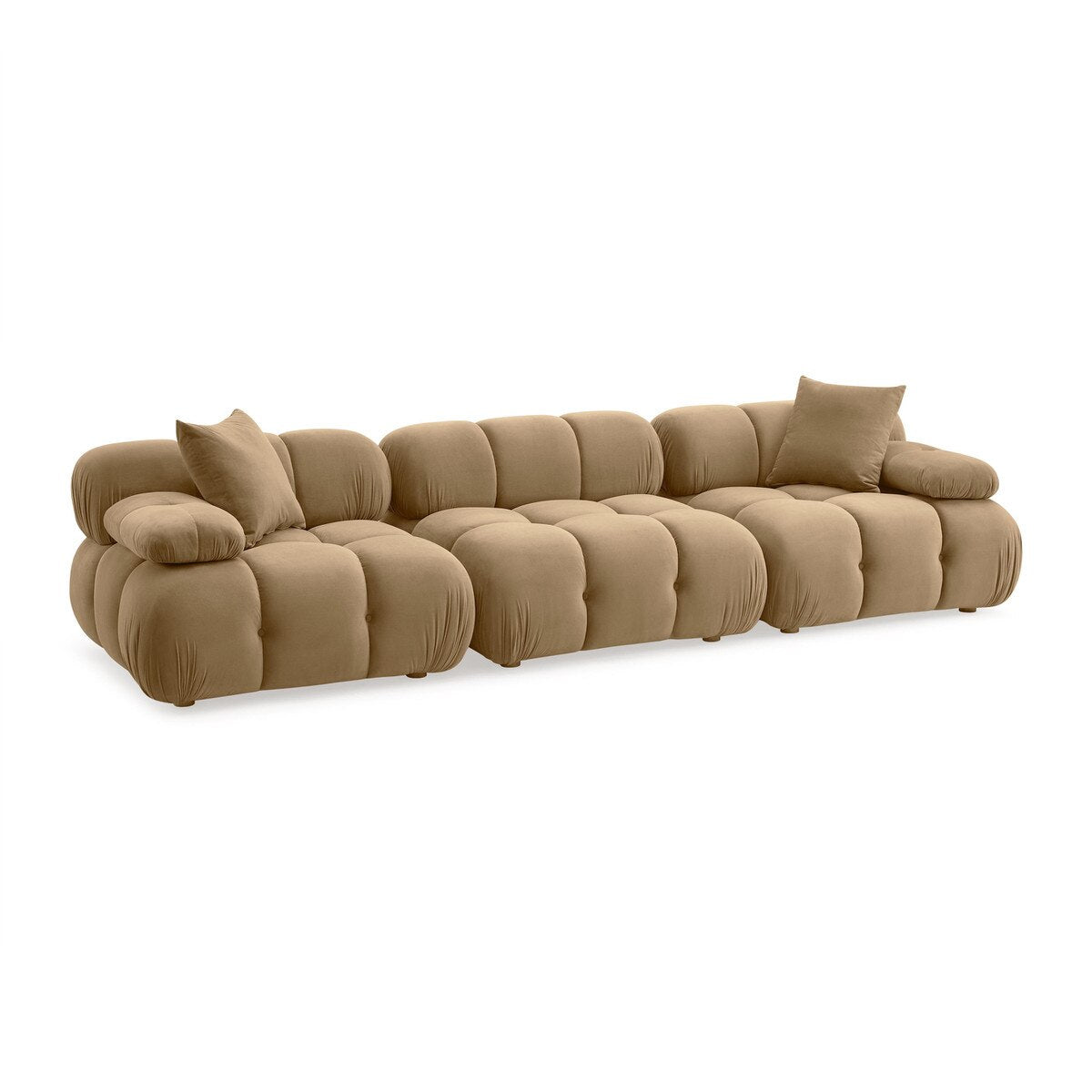Calliope Cafe Au Lait Performance Velvet Modular Sofa Model: TOV-L69019